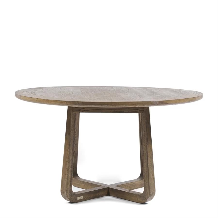 Rivièra Maison Ronde Eettafel Miller Eikenhout, Bruin, Diameter: 140 cm