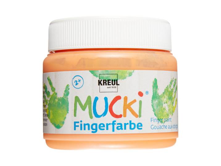 Kreul Mucki Fingerfarbe Orange 150 ml