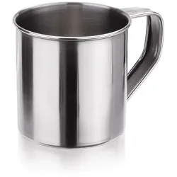 30x Becher 350 ml Chromnickelstahl silber Kaffeebecher Metallbecher