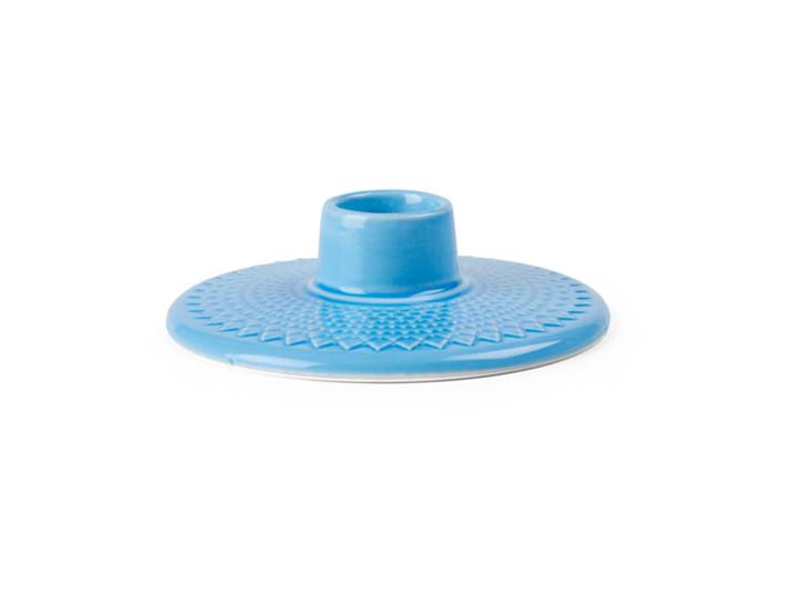 Lyngby Porcelæn Bougeoir Rhombe 3 cm Bleu