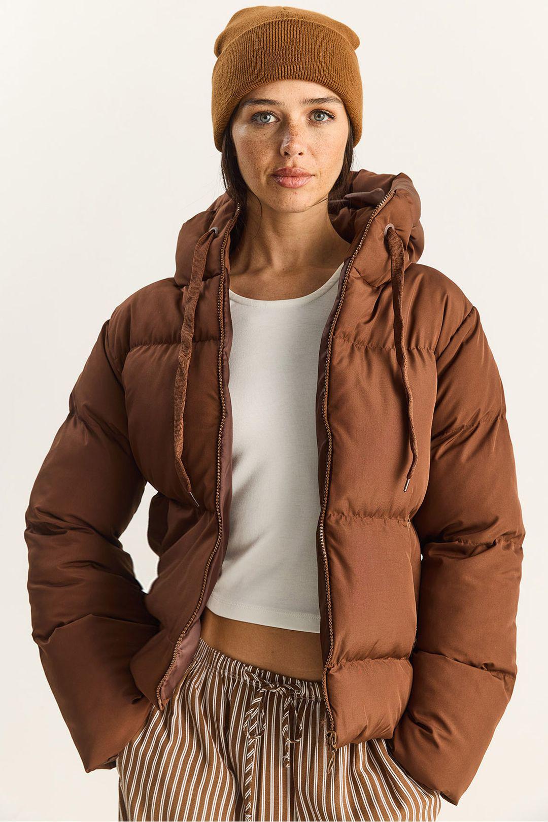 Hooded Puffer-Jacke