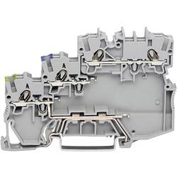 WAGO 2000-5317/102-000 Aktorenklemme 7 mm Zugfeder Belegung: mit PE-Gehäuse Kontakt Grau 50 St.