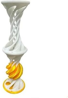 Uplift Picks Rotating 3D Printed Gear Ball Sensory Fidget Toy white