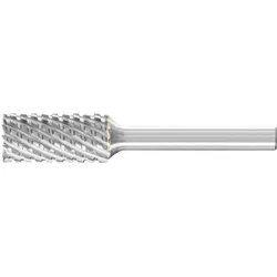 Pferd, Fräser, Hartmetall Frässtift Zylinder ZYAS stirnverzahnt 12x25mm Schaft-Ø 6mm TITANIUM für Titan