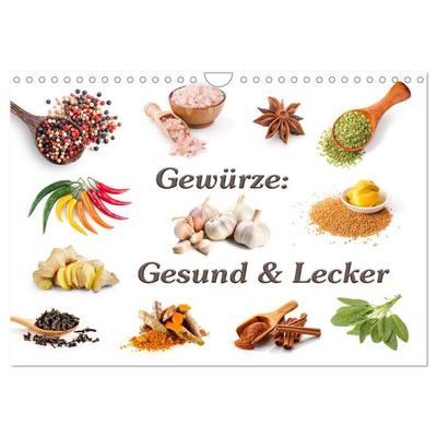 Gewürze: Gesund & Lecker (Wandkalender 2026 DIN A4 quer), CALVENDO Monatskalender