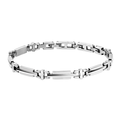 Armband LOTUS "Urban Man", edelstahlfarben, Armbänder, Herren, 20,3cm, Edelstahl, Armband