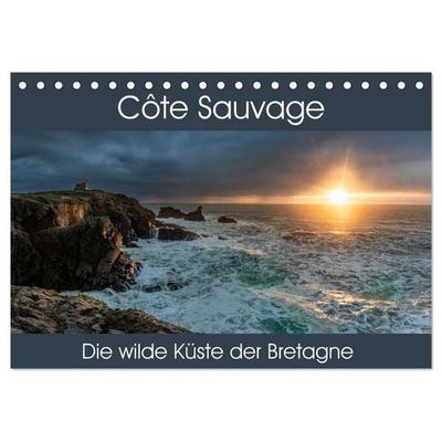 Côte Sauvage - Die wilde Küste der Bretagne (Tischkalender 2027 DIN A5 quer), CALVENDO Monatskalender