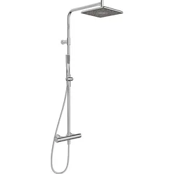 Hansa AURELIA Duschsystem mit Thermostat 47199113  Regendusche, Wandmontage, 1 Strahlart, eckig, chrom