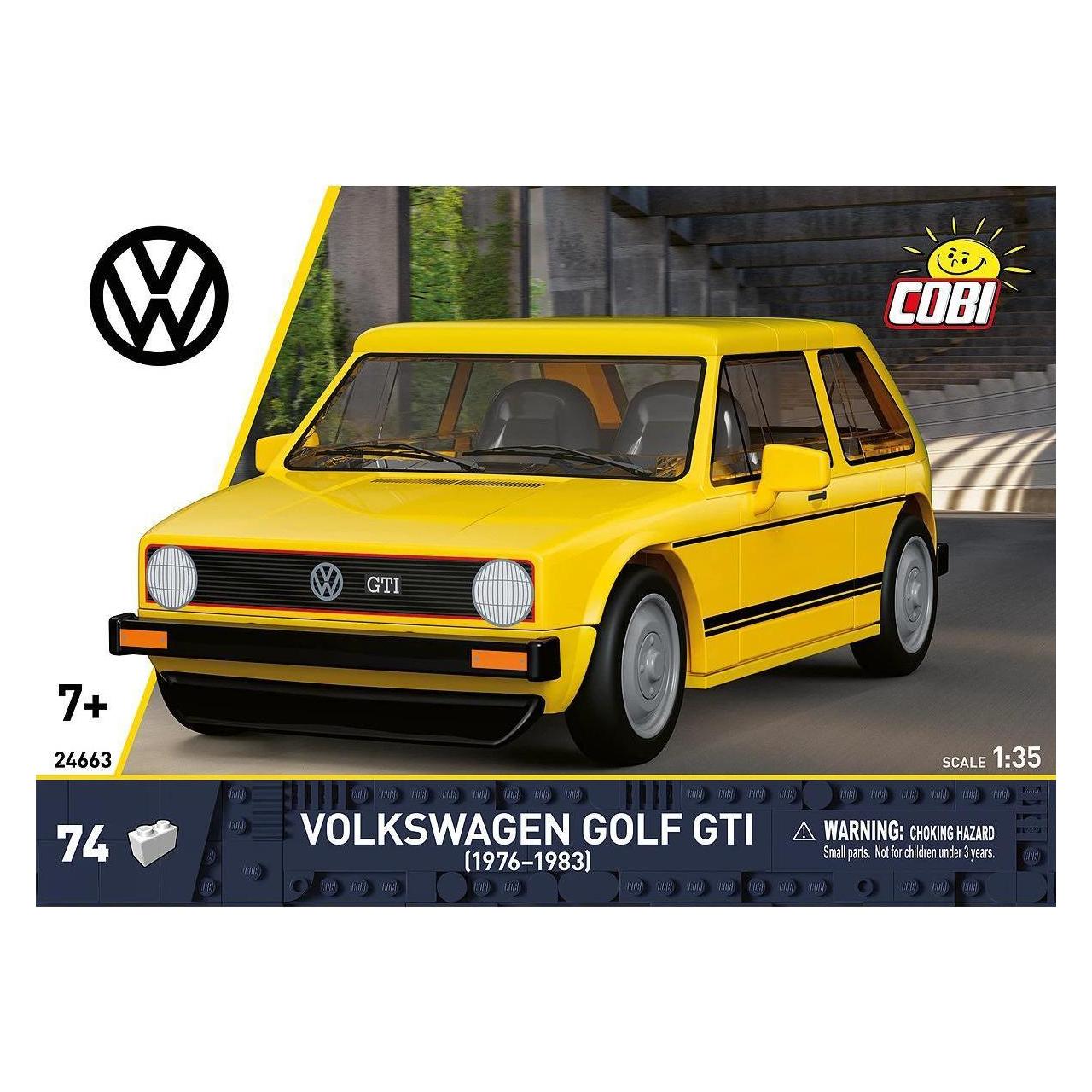 Cobi Golf GTI (1976-1983) Gelb - 74 Teile, Oldtimer-Bauset (419162)