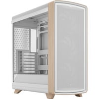Summit Chalk White TG Clear Tint, Tower-Gehäuse weiß/holz