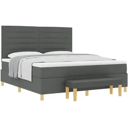 vidaXL, Bett, Inlunville (Linien-Design) (180 x 200 cm)