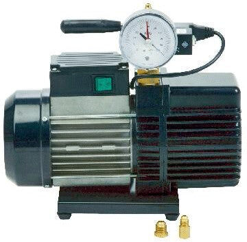 wigam Pompa per vuoto bistadio con vacuometro e valvola di intercettazione RS9DE/V lt/min 180