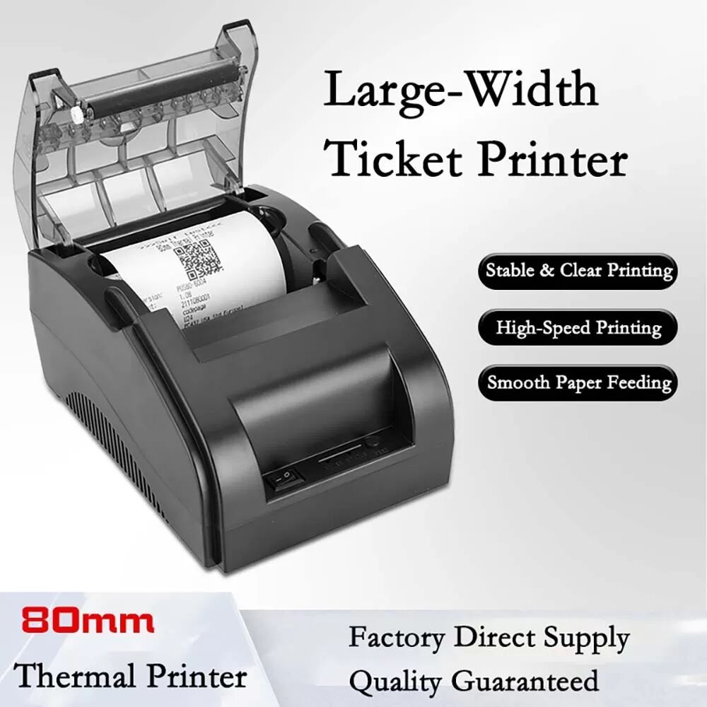 INF 80mm Thermodrucker - USB + Bluetooth für Quittungen und Etiketten