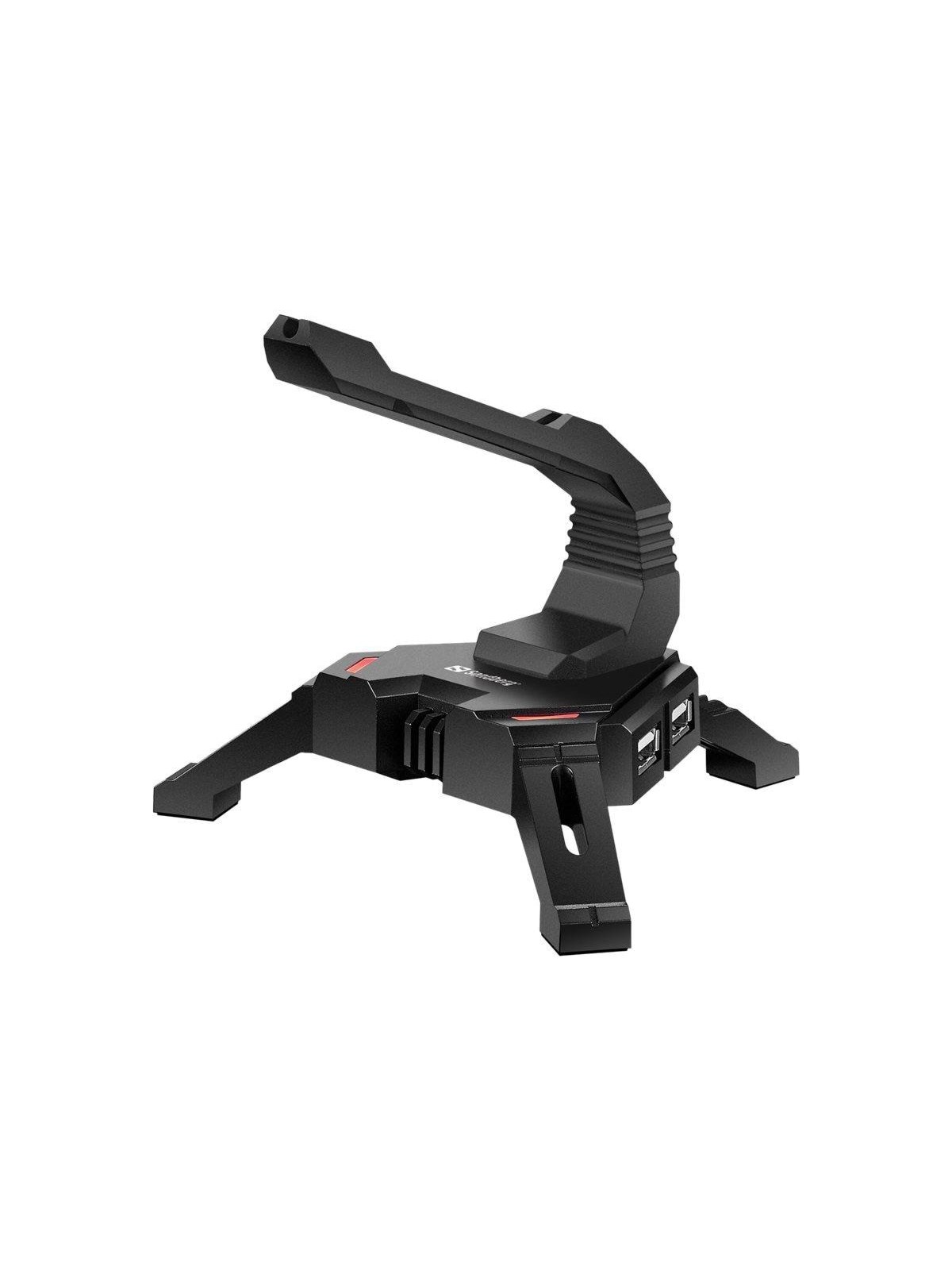 Sandberg 2in1 USB Hub Bungee USB-Hubs - 4 - Schwarz