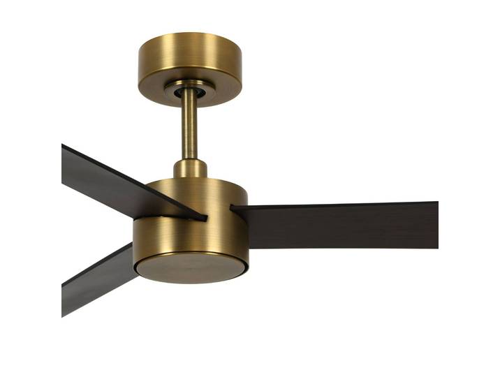 Beacon Lighting Ventilator mit Licht Climate IV messing/walnuss leise IV, dimmbar, Holz dunkel, für Wohn- / Esszimmer, Kunststoff, Modern