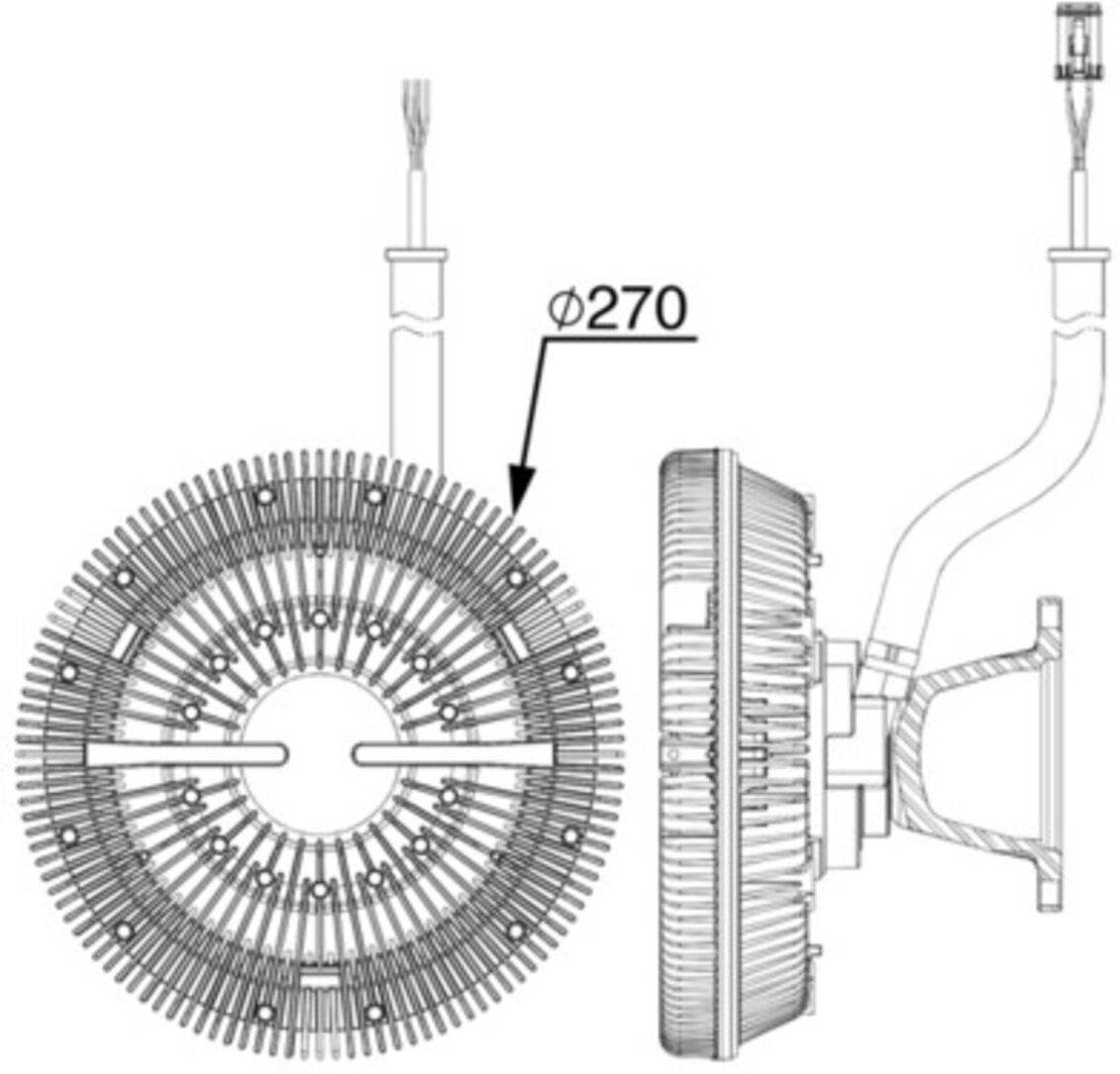 Kupplung, Kühlerlüfter MAHLE CFC 243 000P