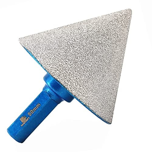 BRSCHNITT Diamant Afschuining Schachtboor 50mm met 3/8 inch Hex Schacht voor Marmer