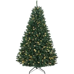 KÜNSTLICHER Weihnachtsbaum, 180 cm Christbaum mit 1494 Spitzen, 550 LED-Leuchte