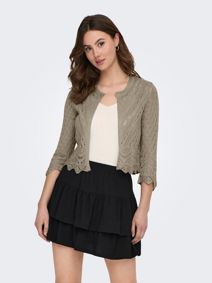 JDY Cardigan "Sun" in Khaki - L