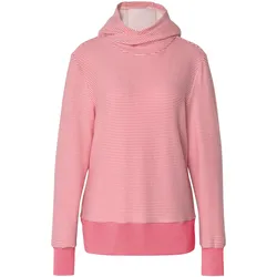 Tchibo - Kapuzen-Pullover - Damen - Gr. M - rosa/gestreift