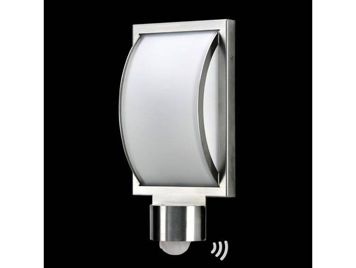Wandlamp buiten CURVO, alu / grijs / zink, Glas