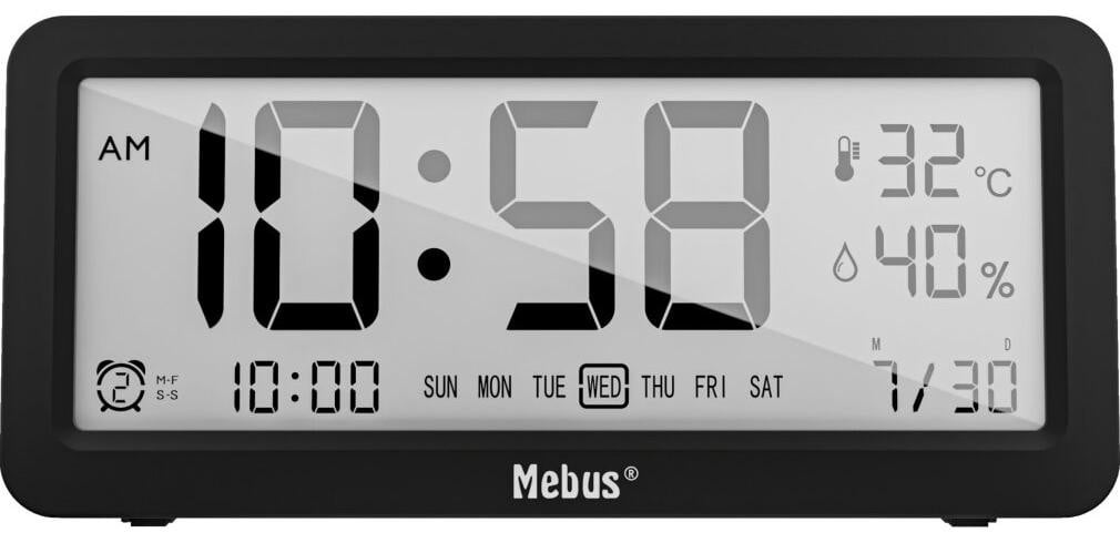 Mebus 25819 digitale kwartsgestuurde klok