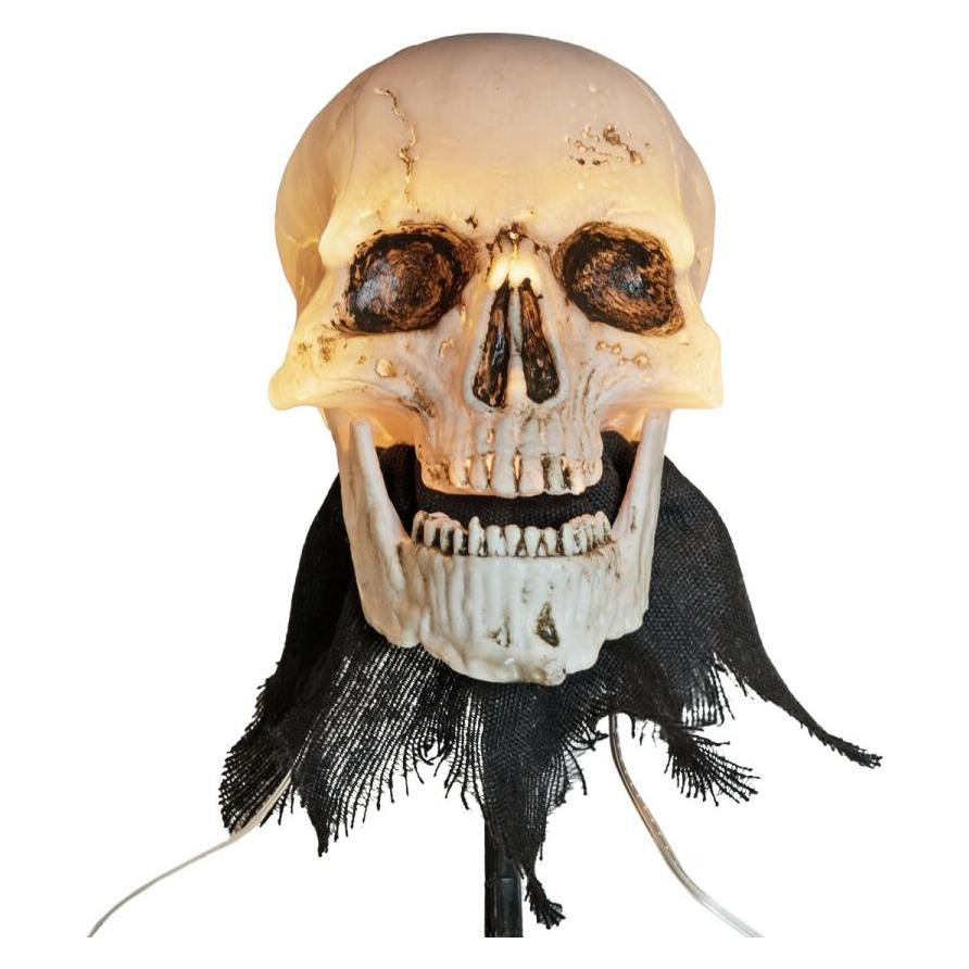 Europalms Halloween Totenköpfe mit Erdspiess, 3er-Set, 29cm (3 Stk.) (83316122)