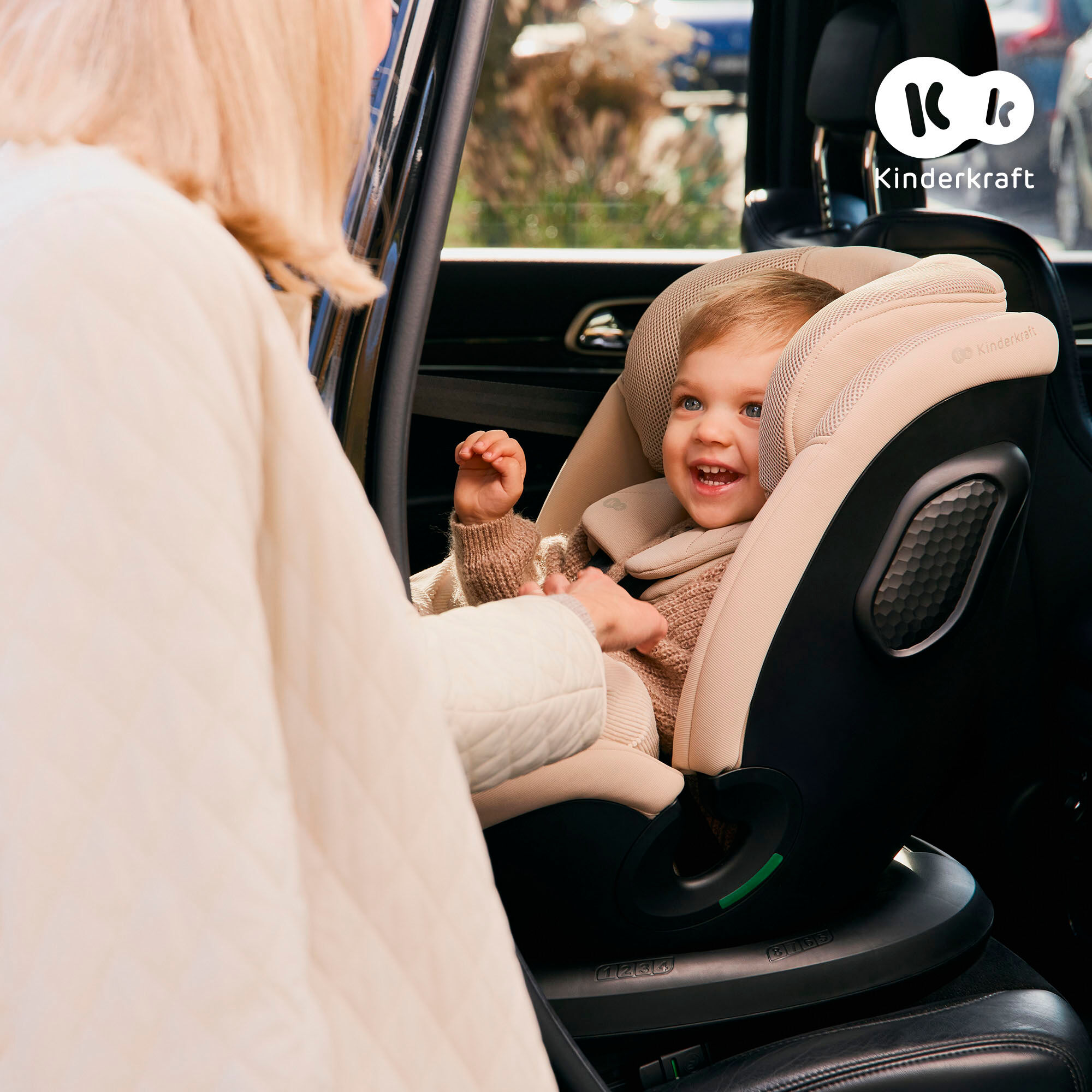 Autokindersitz KINDERKRAFT "XPEDITION 3 i-Size", Baby, grau, Materialmix, Kindersitze Autokindersitz, 360 – drehbarer Kindersitz