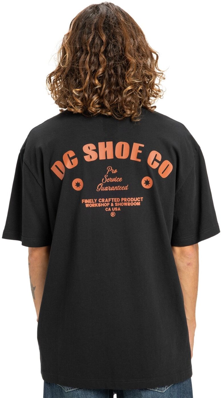 T-Shirt DC SHOES "Pro Service", Herren, Gr. S, schwarz, Obermaterial: 75% Baumwolle, 25% Baumwolle., Shirts T-Shirt schwarz S