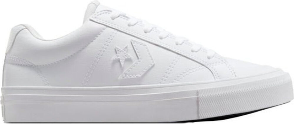 Converse sport casual leather zapatilla moda hombre Blanco (44)