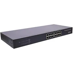 InLine Gigabit Netzwerk Switch 16-Port (16 Ports), Netzwerk Switch, Schwarz
