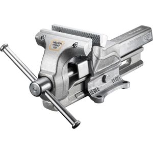 Heuer Schraubstock 101123, mit Wechselbacken, 120mm Backenbreite, verzinkt, Spannweite 150mm
