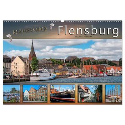 Bezauberndes Flensburg (Wandkalender 2027 DIN A2 quer), CALVENDO Monatskalender