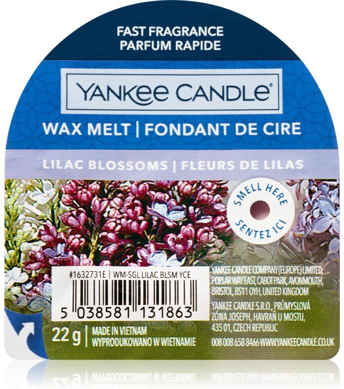Yankee Candle Lilac Blossoms tartelette en cire 22 g