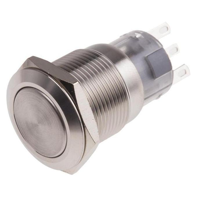 RS PRO Switch Pushbutton Stainless Maintained (8118575)