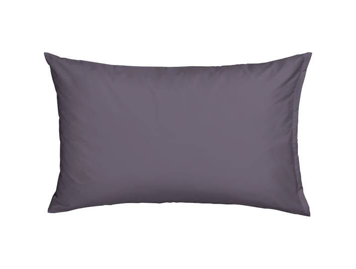 Kissenbezug Lina anthrazit Einfarbig Leinen B 45 T 45 cm - Kissenbezug