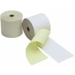 Kores, Thermopapierrolle, Kassenrollen, 2-lagig weiß/gelb, 76 mm x 25 m x 12 mm Additionshülsen, Hülse: 12 mm