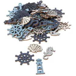 Streuteile "Meer", 2,5–4,5 cm, 60 Stück