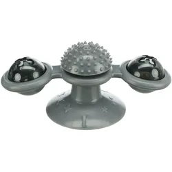 3x Trixie Katzen-Spielzeug Fensterkreisel, 16 cm (Intelligenzspielzeug Katze), Katzenspielzeug