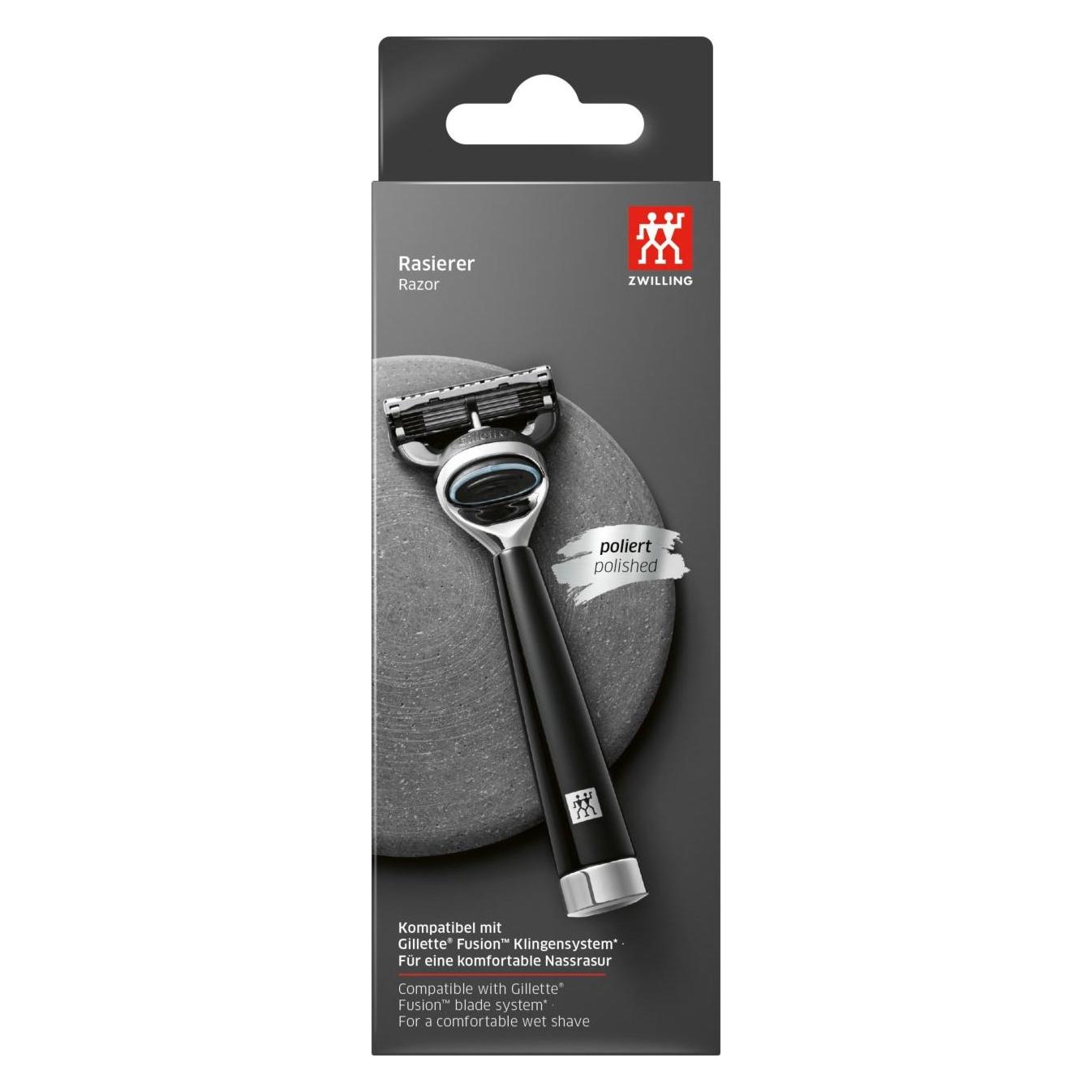 Zwilling Rasierer mit Edelharzgriff Nassrasur Gillette Fusion Klingen (47201-000-0)