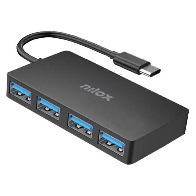 Nilox Docking Station USB-c 4 Ports (USB-A, 4 Ports) (NXHUBUSC04)