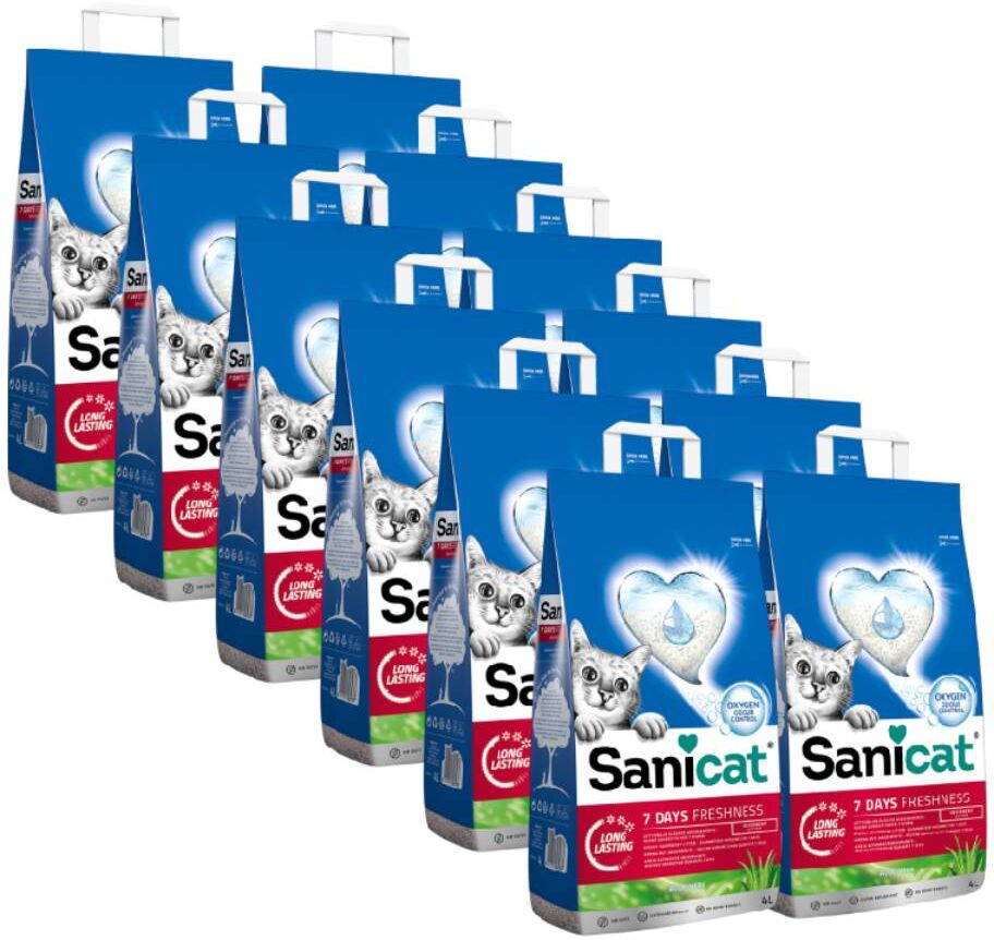 Sanicat Lettiera 7 Days Freshness KIT RISPARMIO 12x4L