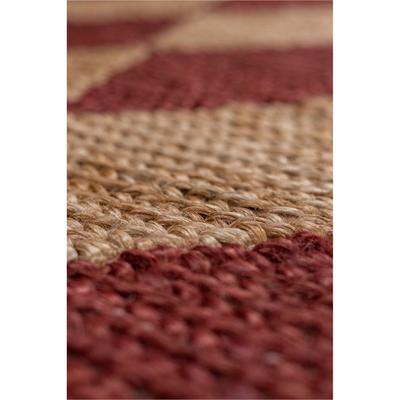Teppich FLAIR RUGS "Effie Diamond", orange, B:80cm H:5mm L:230cm, Baumwolle, Jute, Teppiche, Teppich, handgeknüpft