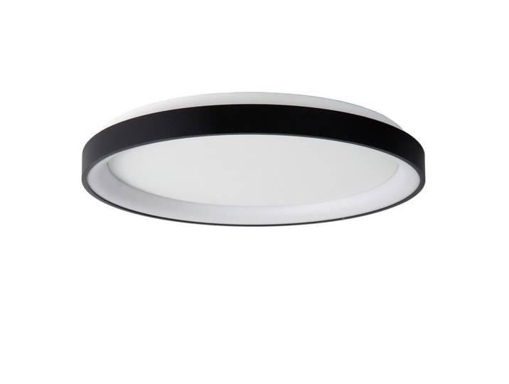 Lucide Led-Deckenleuchte Vidal, Schwarz, Kunststoff, 48x6x48 cm, Reach, RoHS, kabellos, Lampen & Leuchten, LED Beleuchtung, LED-Deckenleuchten