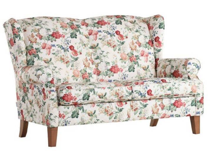 Sofabank 2-sitzig KIMBERLY, Motiv, Stoff