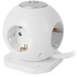 Entac Power Ball 3 Steckdosen, 2x2,1A USB-Anschluss mit Schalter 1,5m 3G1,5
