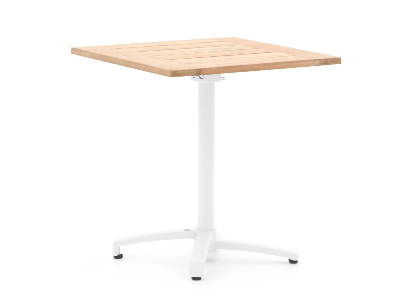 Bellagio Inklapbare Tuintafel van Teakhout, Vierkant, Wit