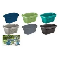 keeeper, Wäschekorb, Wäschewanne tilda eco, 30,5 Liter, sky blue Material: PP/Regranulat, ergonomische Form (30.50 l)