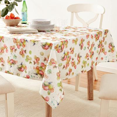 Violet Linen European Macaron Biscuits Pattern Tablecloth