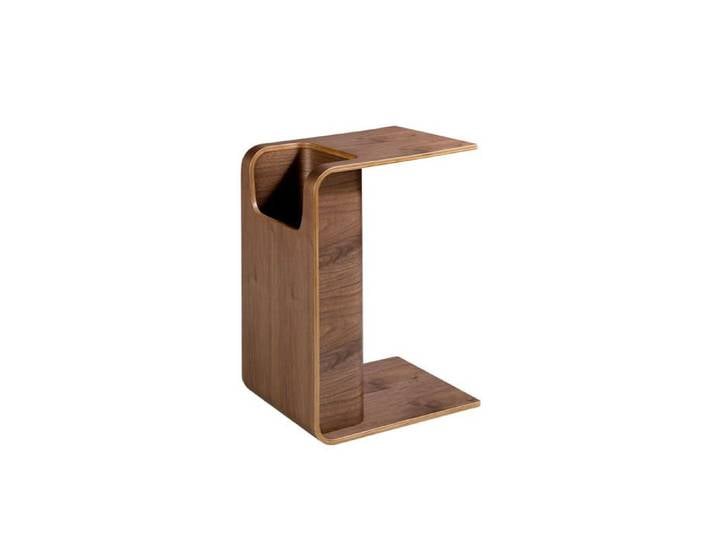 Table d'angle rectangulaire en noyer 2110 ANGEL CERDA